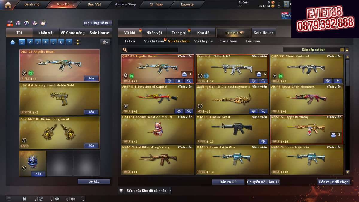 shop acc cf uy tin gia re